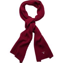 Gant Classic Wool Knit Ribbed Scarf, Melange One