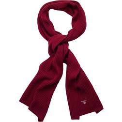 Gant WOOL KNIT SCARF MAHOGNY