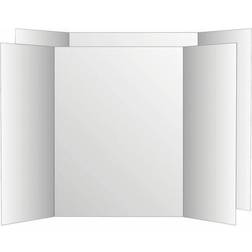 Two Cool Tri-Fold Board, 36 x 48, White/White, 6/Carton