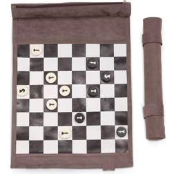 Bey-Berk Jones Roll-Up Chess Set GRAY