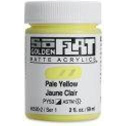 Golden SoFlat Matte Acrylic Paint Pale Yellow, 59 ml, Jar