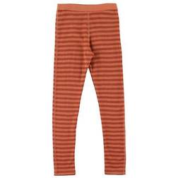 Joha Wool Leggings - Orange/Red Striped (25125-246-7091)