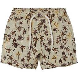 Name It Palm Tree Sweat Short - Sea Mint (13205573)