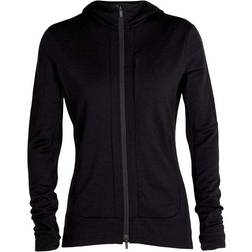 Icebreaker Women's Merino Quantum III Long Sleeve Zip Hoodie - Black