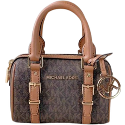 Michael Kors Bedford Legacy Extra-Small Logo Duffle Crossbody Bag - Brown/Acorn