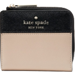 Kate Spade Staci Colorblock Small L-zip Bifold Wallet - Warm Beige Multi