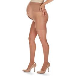 MeMoi Sheer Support Maternity Tights Honey