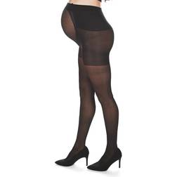 MeMoi Sheer Support Maternity Tights Black