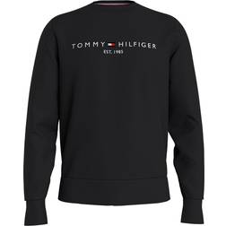 Tommy Hilfiger Logo Fleece Sweatshirt - Black