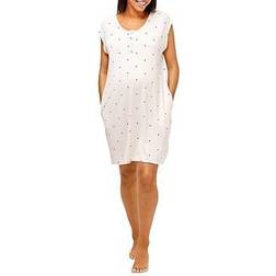 Nom Maternity Clementine Maternity/Nursing Nightgown Dots