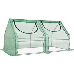 OutSunny Portable Greenhouse Stainless Steel PVC Plastic