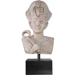 Design Toscano Egyptian Pharaoh Ramses Statue on Museum Mount