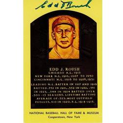 Fanatics Cincinnati Reds Edd Roush Autographed Hall of Fame Plaque Postcard