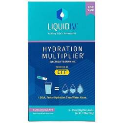 Liquid I.V. Hydration Multiplier Drink Mix Grape, 6 ct False