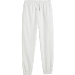 H&M High Waist Joggers - Light Gray Melange