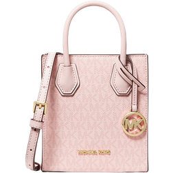 Michael Kors Mercer Extra-Small Logo and Leather Crossbody Bag - Dark Powder Blush