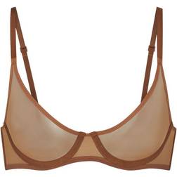 SKIMS Ultra Fine Mesh Underwire Scoop Bra - Bronze