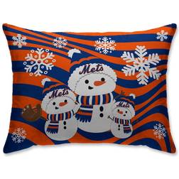 Pegasus Sports LLC New York Mets 20'' x 26'' Holiday Snowman Bed Pillow