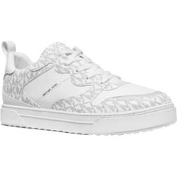 Michael Kors Baxter Logo and Leather Sneaker M - White/Black