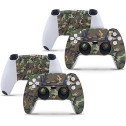 giZmoZ n gadgetZ PS5 2 x Controller Skins Full Wrap Vinyl Sticker - Grey Camouflage