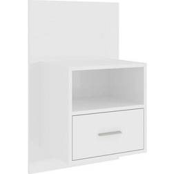 vidaXL Wall-Mounted 48.5cm Bedside Table 32.5x48.5cm