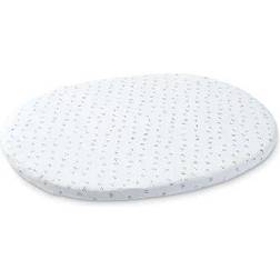 Stokke Grey Dotty Pehr Sleepi Mini Organic Cotton Fitted Sheet 22.8x29.9"