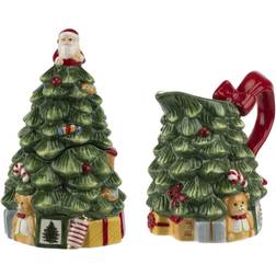 Spode Christmas Tree Creamer & Sugar Bowl 2