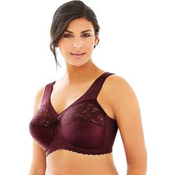 Glamorise Full Figure Support Bra - Burgundy