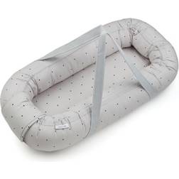 Liewood Gro Babynest Classic Dot Dumbo Grey