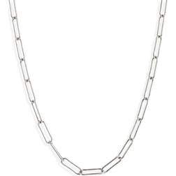 Madewell Paperclip Chain Necklace - Silver