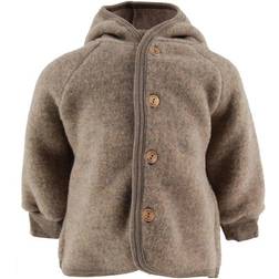 ENGEL Natur Hooded Fleece Jacket - Walnut Melange