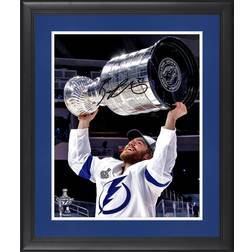Fanatics Tampa Bay Lightning Brayden Point Framed Autographed 16" x 20" 2020 Stanley Cup Champions Raising Cup Photograph