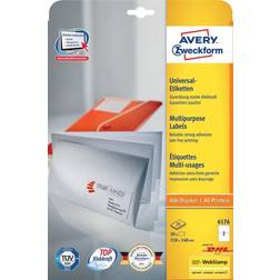 AVERY Zweckform Avery Zweckform 6176 Universal-Etiketten, 210 x 148 mm, weiß