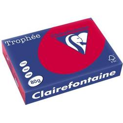 Clairefontaine Julerødt A4 Papir 80g print og kopi 500ark, 1782