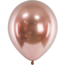 PartyDeco Blanke Rosaguld Balloner 10 stk