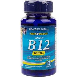 Holland & Barrett Timed Release Vitamin B12 1000mcg 100 tabletter