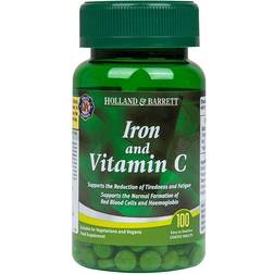 Holland & Barrett Järn & Vitamin C 100 tabletter 100 st