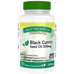 Health Thru Nutrition Black Seed Oil 2 Thymoquinone 500 mg. 360 Softgels