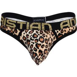 Andrew Christian Plush Leopard Thong