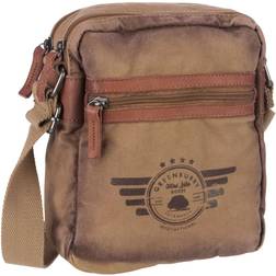 Greenburry Umhängetasche Damen Herren Canvas khaki oliv AVIATOR 5904