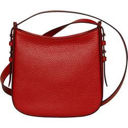 Poppy Small Hobo Bag, Chili Red