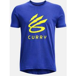 Under Armour Kids Curry Lightning Logo T-paita - Musta