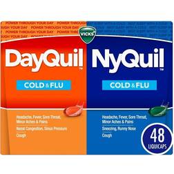 Vicks Dayquil Nyquil Cold & Flu 48 pcs Liquid Capsule