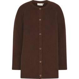 En Fant Knit Cardigan - Chestnut