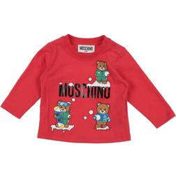 Moschino Kid-Teen Børn Mærket T-shirt Med En Grafik Poppy 3-4