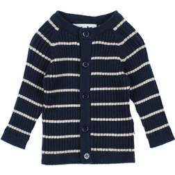 Molo Bendix Stribet Cardigan Galaxy Marineblå