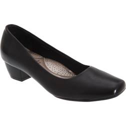 Boulevard Womens/Ladies Low Heel Plain Court Shoes (8 UK) (Black)