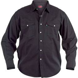 Duke Duke Mens Kingsize Western Denim Shirt (2XL) (Stonewash)
