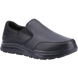 Skechers Bronwood Slip Resistant Slip-On Mens Work Shoes - Black