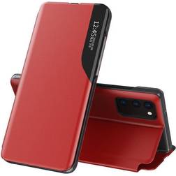 Skal-man Red PU Leather Flip Case Stand Function Galaxy A72 4G